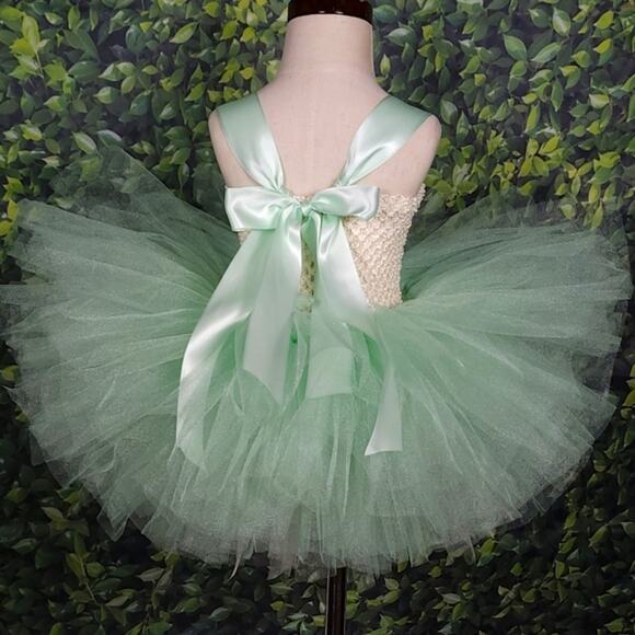 BLACK FRIDAY SALE - Tutu Dress & Headband Set, Lined, Green, Sz 18 Mos. - 3T NWT - Picture 5 of 16
